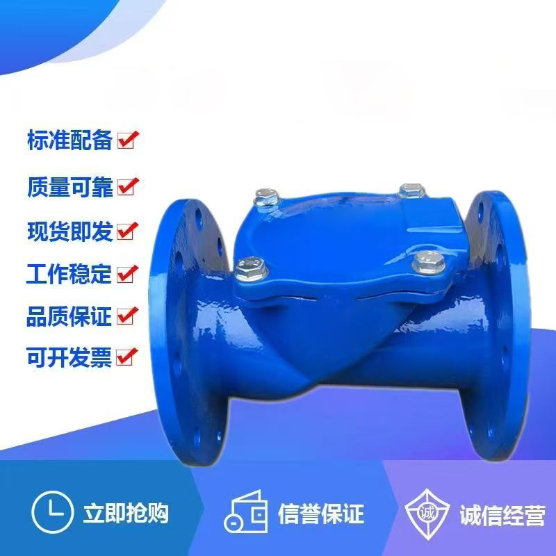 中锦科技 法兰橡胶瓣止回阀 逆止阀 H44X-16Q DN80 台高清大图