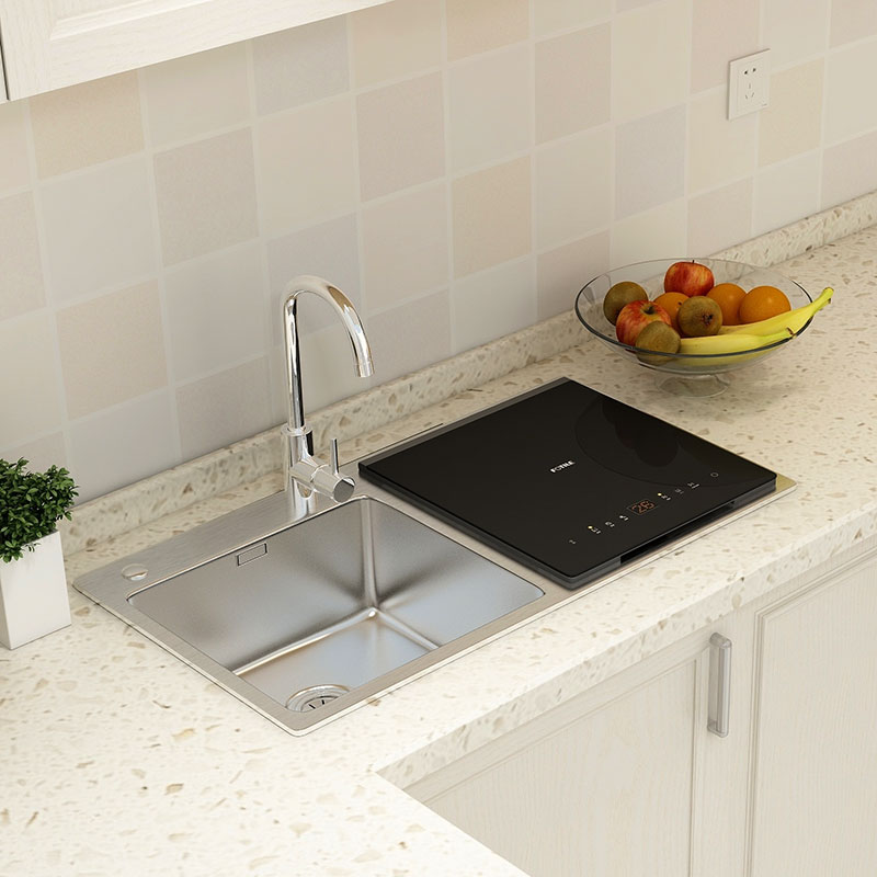 方太(FOTILE)水槽洗碗机 6套 家用全自动嵌入式超声波洗果蔬三合一 JBSD2T-X1S(左款)联系客服备注高清大图