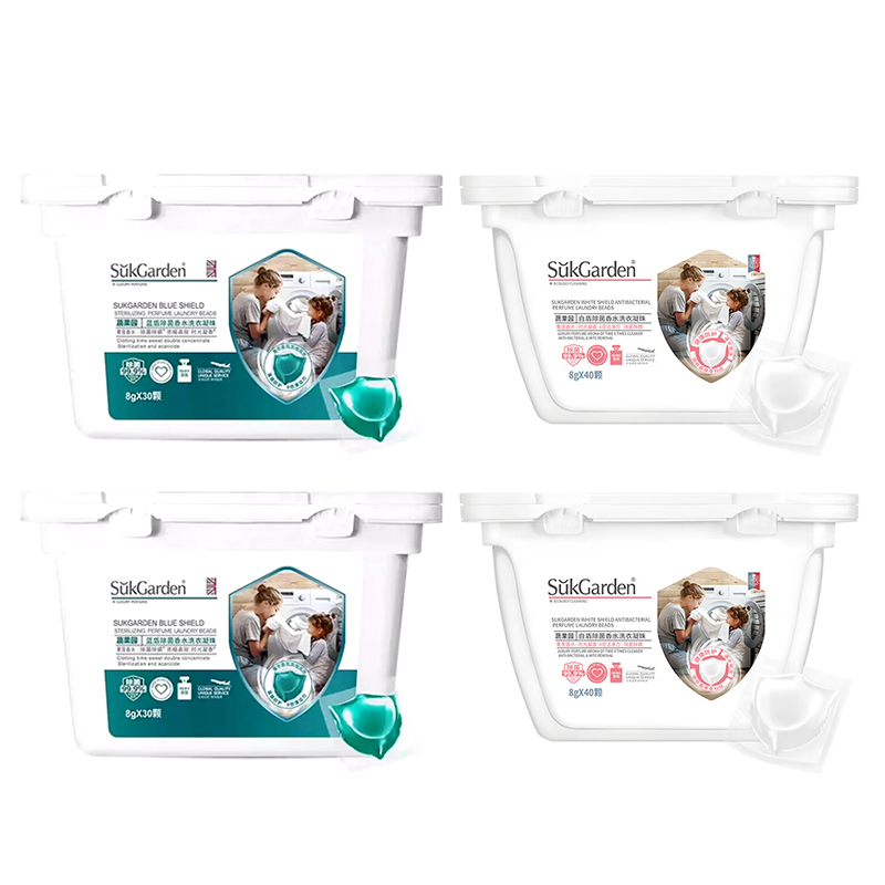 蔬果园 洗衣凝珠组合 共140颗(白盾40颗/盒*2+蓝盾30颗/盒*2)