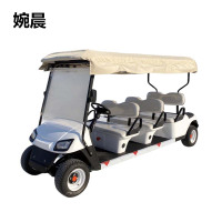 电动高尔夫球车4-6-8座公园景区旅游观光车小区楼盘售楼处看房车酒店高铁接待游览摆渡电瓶车