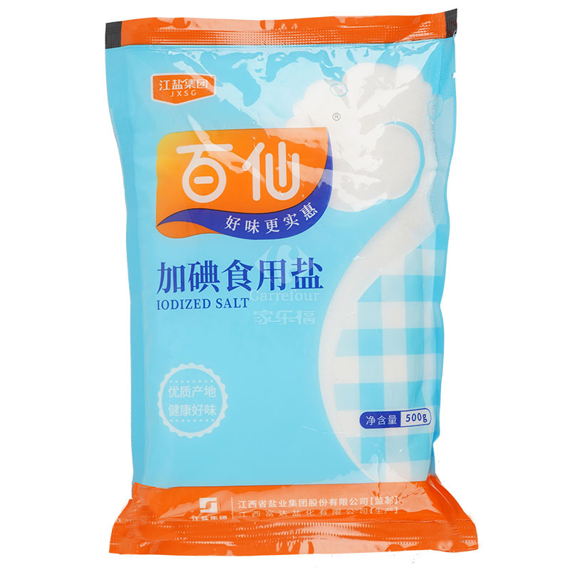 百仙加碘食用盐500g