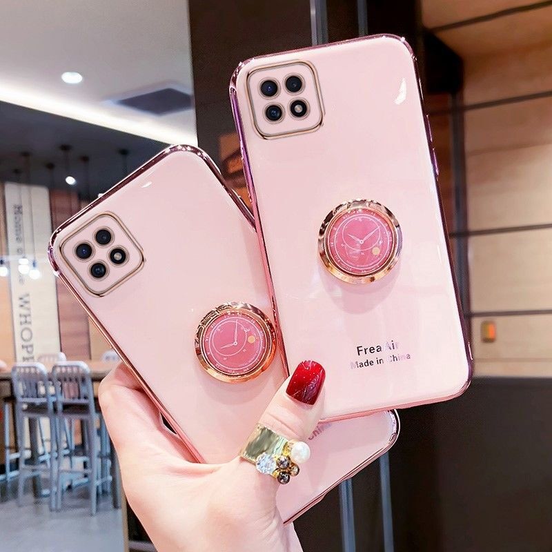 奥迪猫oppoa72手机壳女款pdym20保护硅胶套时钟支架oppoa72防摔软壳