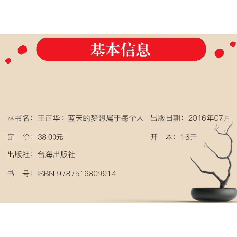 正版新书]王正华:蓝天的梦想属于每个人冷湖9787516809914高清大图