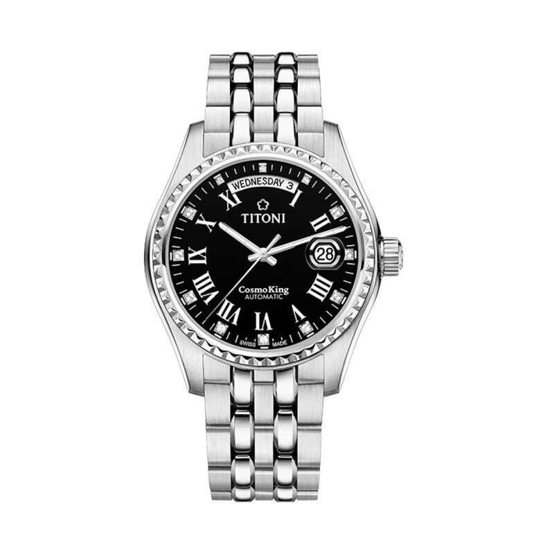 titoni瑞士梅花手表宇宙系列男士自动机械表商务休闲奢华腕表797s540