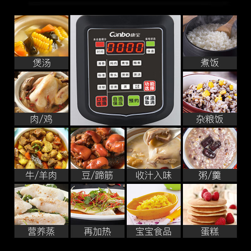 康宝(Canbo)17升商用电压力锅大容量电饭煲 特大号电饭煲酒店饭店食堂煮饭锅煲汤多用途电炖锅高清大图