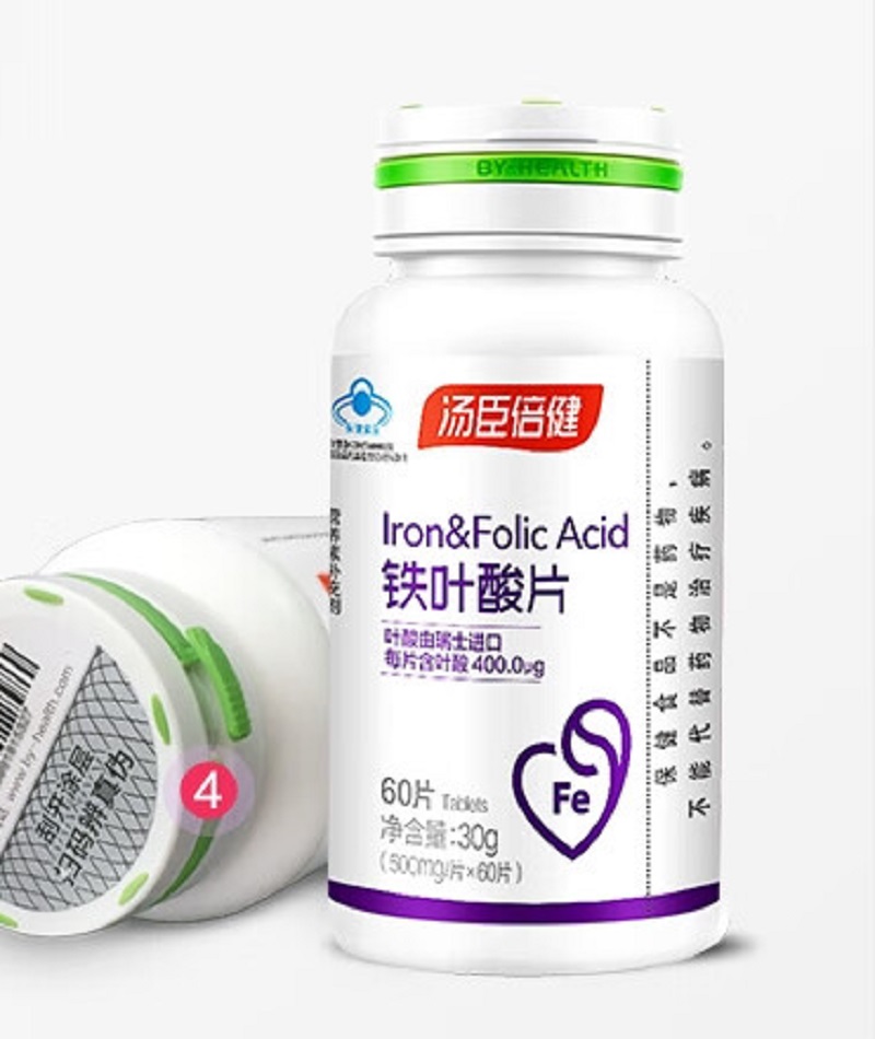 汤臣倍健铁叶酸片(60片) 10000478