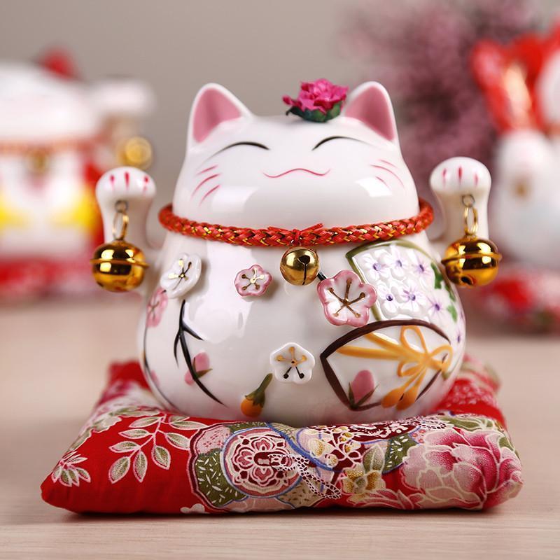 摆件 陶瓷招财猫摆件 存钱储蓄罐 家居装饰品摆设 店铺开业 生日礼品-金色中号大算盘