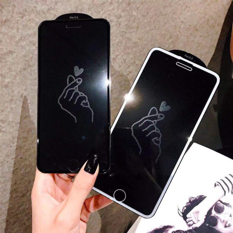 11美少女息影钢化膜iphonex678p通用全屏11pro潮影隐形膜