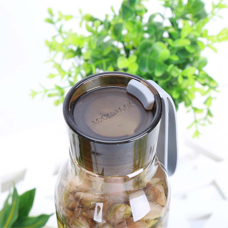 乐扣乐扣(LOCK&LOCK)夏季塑料杯运动水杯水壶杯子男女口杯 550ml 棕色HLC644 550ML高清大图