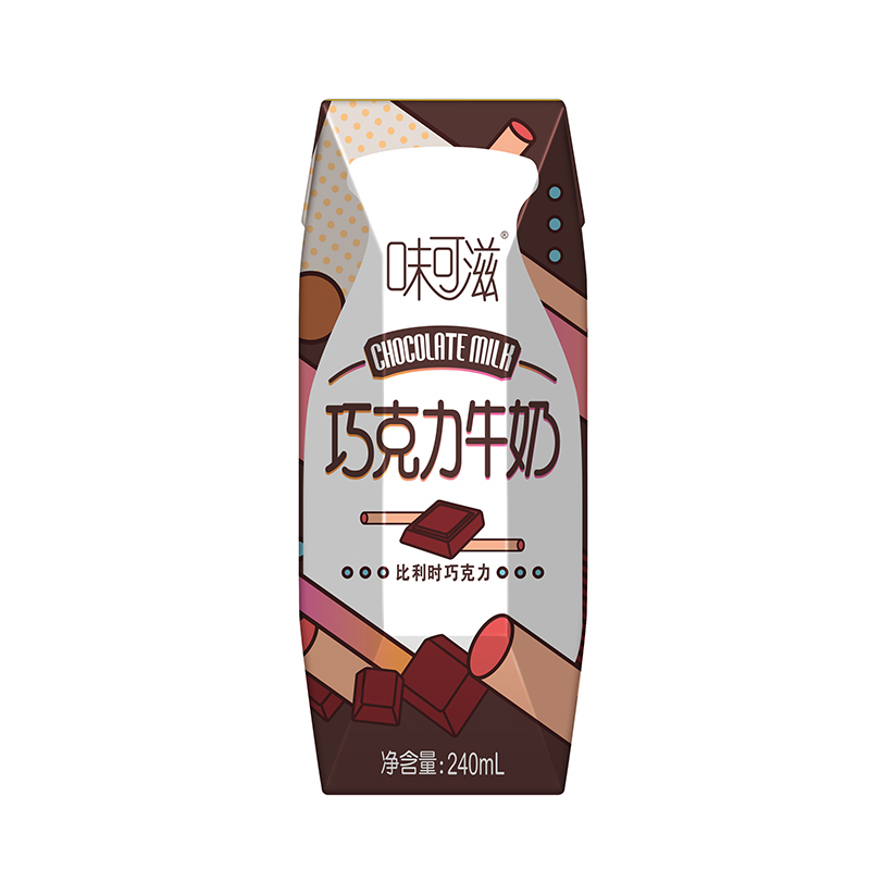 伊利味可滋巧克力牛奶240ml