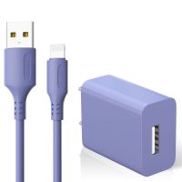 苹果充电器线安卓充电头通用vivo华为oppo闪充手机直插快速充|熏衣紫[急速快充] [1.8米]Type-c线1条装