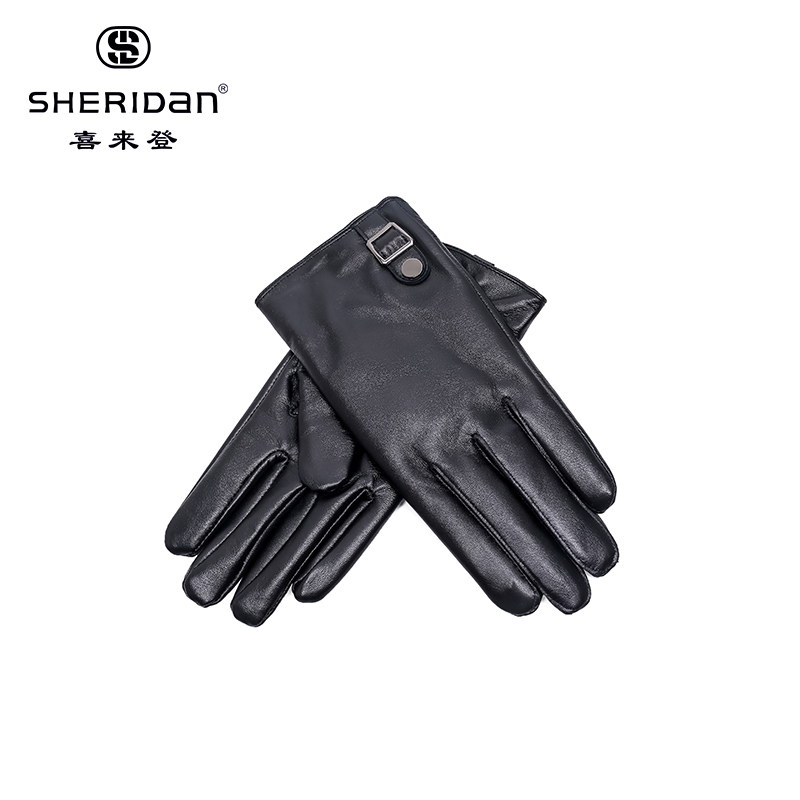 喜来登SHERIDAN男士加绒手套NL171201S 黑色