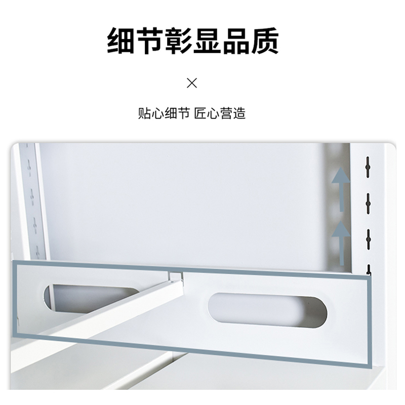 铭威盾图书馆书架阅览室货架资料档案架钢制书架双面五层主架