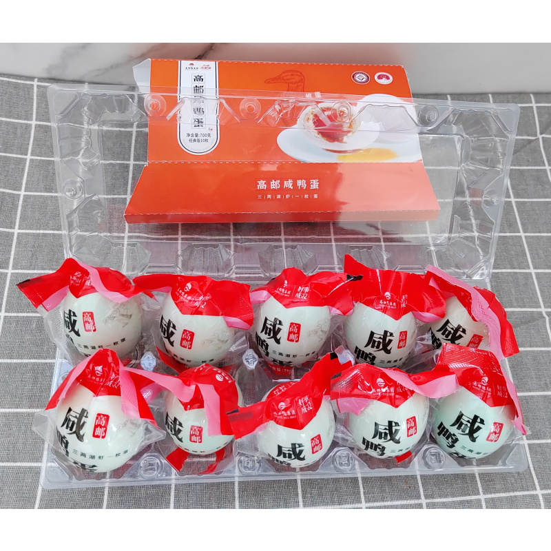 万顷高邮湖70g*10枚高邮咸鸭蛋吸塑包装(20盒/箱,整箱起发)