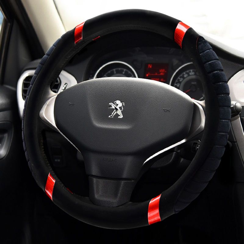 标致301 307 408 508 308 3008 207 206 毛绒汽车方向盘套冬季