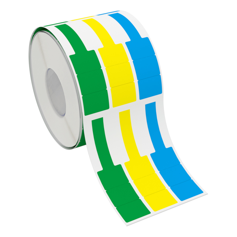 佰纳瑞 BNRQS-45F 标签 单片尺寸:49mm*36mm+30mm(15mm*66mm三排)3色/片 200片/卷