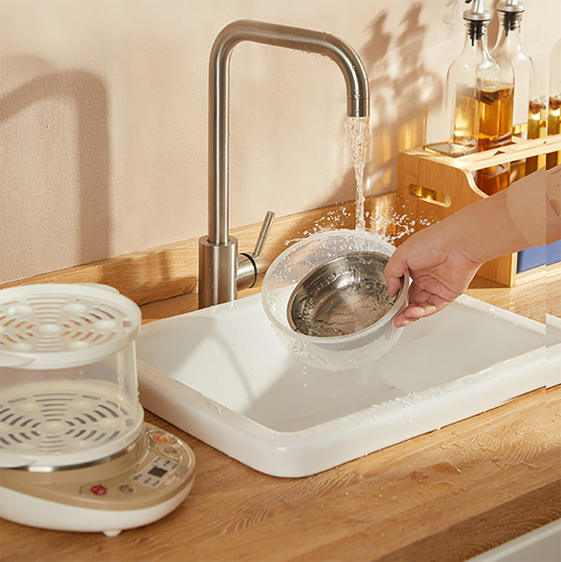 小熊(Bear)煮蛋器 双层全自动断电 微电脑预约定时 家用蒸煮多功能蒸蛋器 蛋羹机ZDQ-C14A1