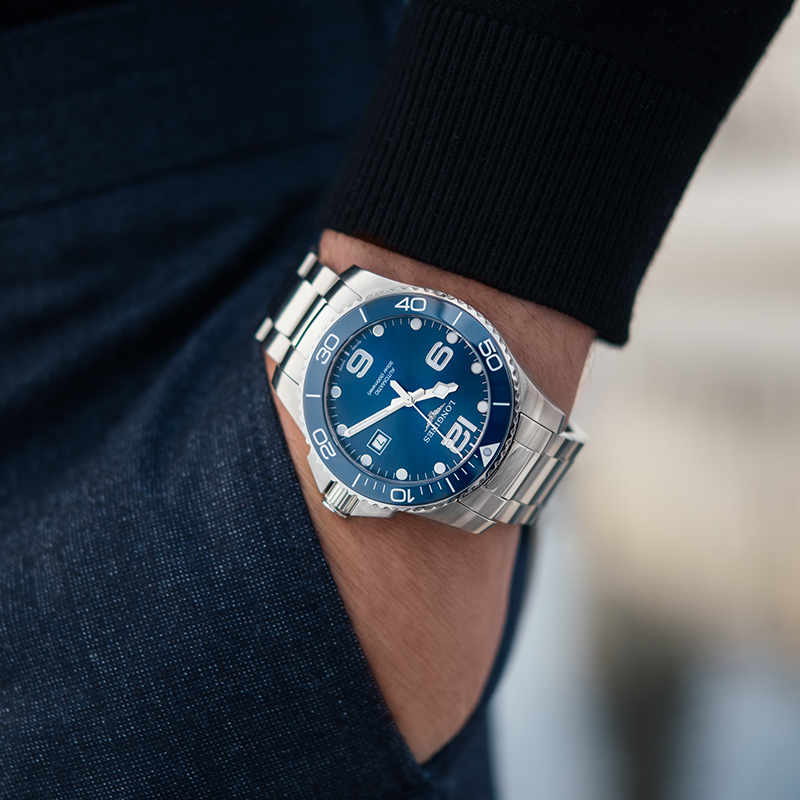 [预定商品,购买后10-20个工作日发货]浪琴longines-康卡斯潜水系列 L3.782.4.96.6 自动机械男表