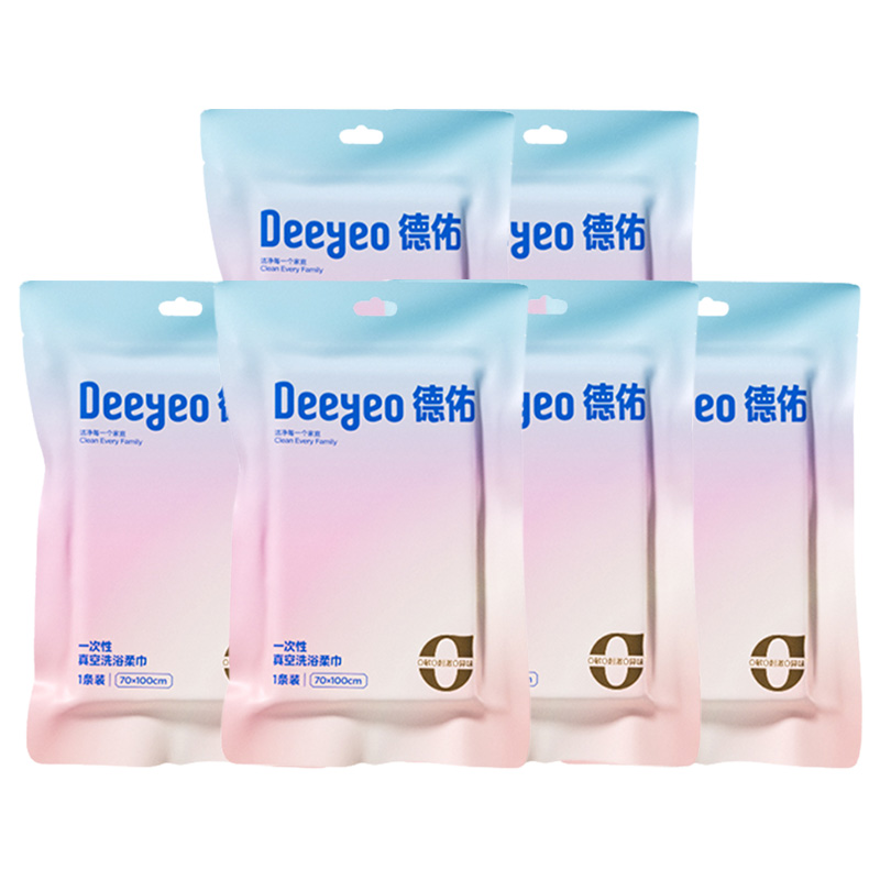 德佑浴巾1*12包彩云款一次性真空2001DYCT374R12