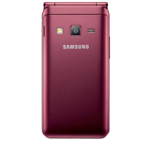 SAMSUNG/三星 Galaxy Folder2 (SM-G1650)2GB+16GB 碧玺红 全网通4G翻盖老人手机