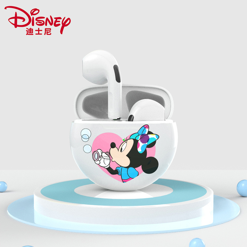 Disney迪士尼q33蓝牙耳机米奇米妮2022年新款女学生音乐降噪通话苹果ipad网课入耳式真无线vivo耳麦OPPO