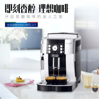 德龙(DeLonghi)ECAM21.117.SB全自动咖啡机 原装进口蒸汽式豆粉两用现磨萃取卡布奇诺家用办公室意式浓缩