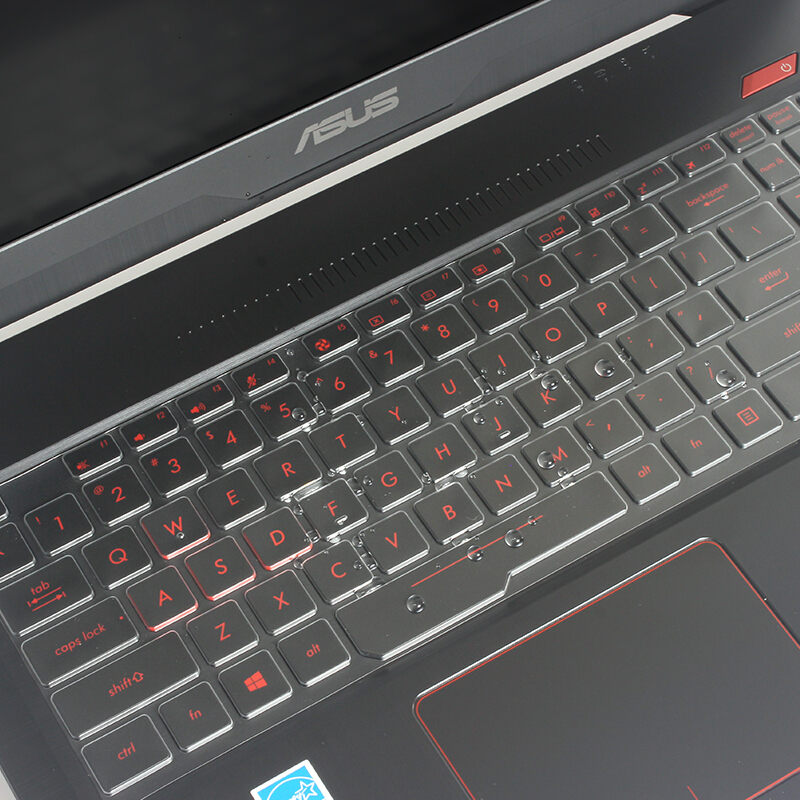 华硕(ASUS) 飞行堡垒四代FX63VD 笔记本专用键盘膜 屏幕膜 TPU透明高清键盘膜 15.6英寸