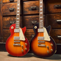 epiphone易普锋电吉他1959 Les Paul Custom孤独摇滚播出吉他旧化深樱桃红渐变色
