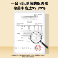 格力(GREE) 暖风机取暖器家用2200W功率 壁挂式居浴级防水浴室电暖气速热防烫取暖炉热风机NFBC-X7022B