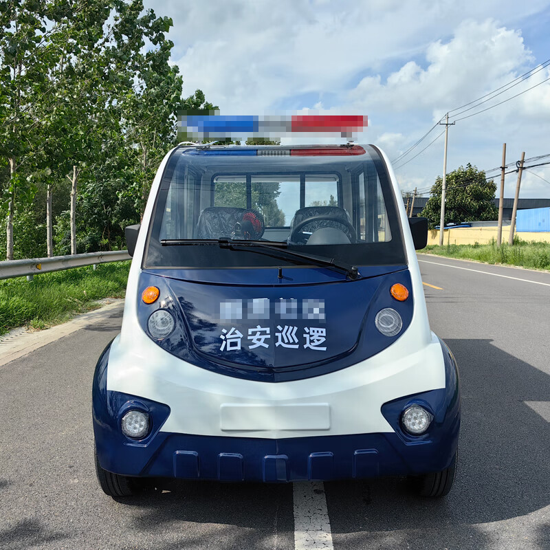 德武军恒双排5座电动巡逻皮卡四轮运输车箱货带斗拉货巡查巡修工具车高配