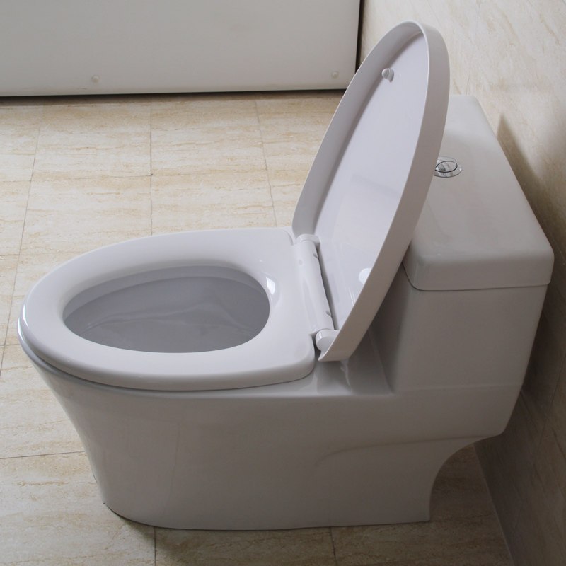 ARROW箭牌卫浴 苏宁自营 箭牌马桶脲醛盖板自洁釉面喷射虹吸式连体式坐便器AB1286