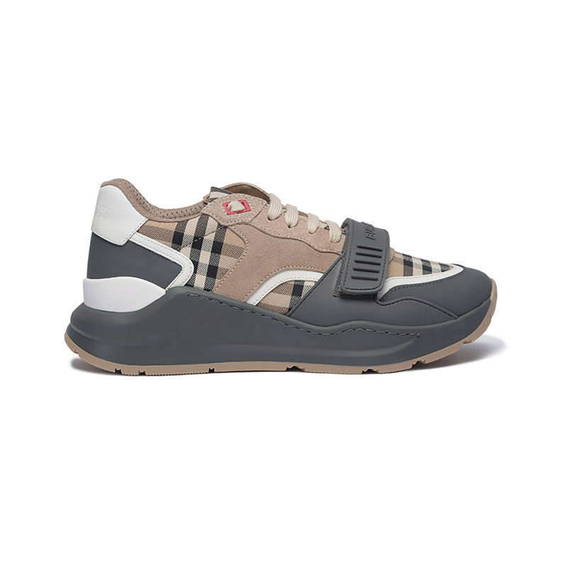 博柏利burberry男款厚底系带休闲运动鞋8056919