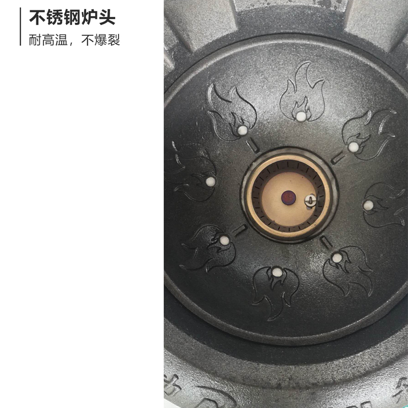 蓝功 大功率商用燃气灶节能猛火灶不锈钢双眼单尾煤气猛火炉饭店食堂餐馆双炒单温燃气炉爆炒炉