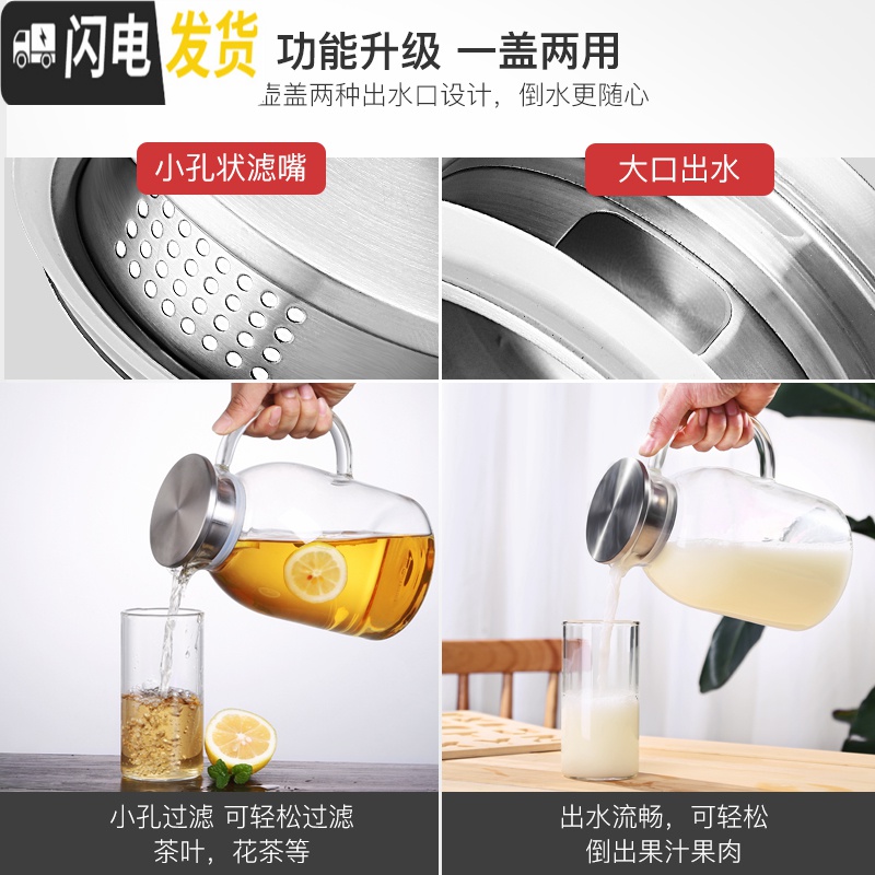 三维工匠泡茶壶玻璃家用可高温过滤电陶炉煮茶具大号容量烧水壶加厚单透明 (新款)2.2单壶+底座+茶盘+2个小杯+蜡烛高清大图