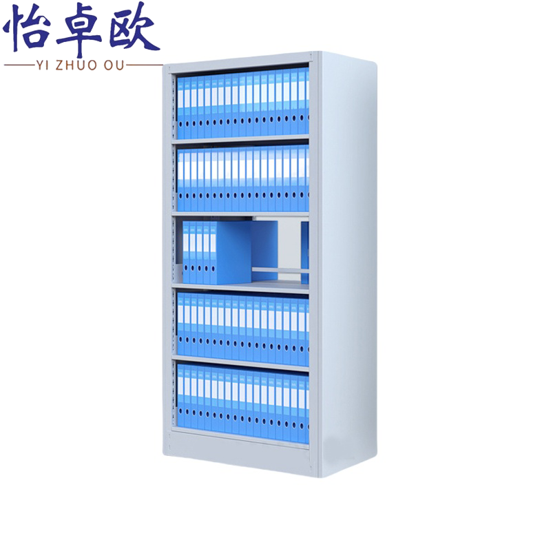 怡卓欧储物铁书架双面一列一组高清大图