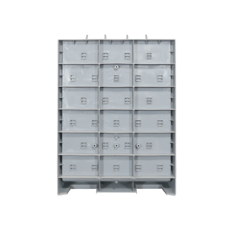 尔迈 实验室实验台滴水架pp滴水架防腐玻璃烧杯器皿试管清洗晾晒架 灰色高清大图