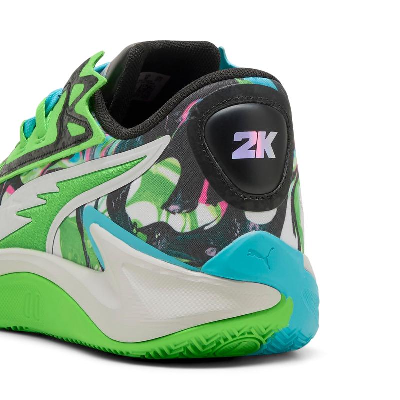 彪马(Puma)篮球鞋男女同款舒适缓震运动鞋蓝黑拼接潮流款高清大图