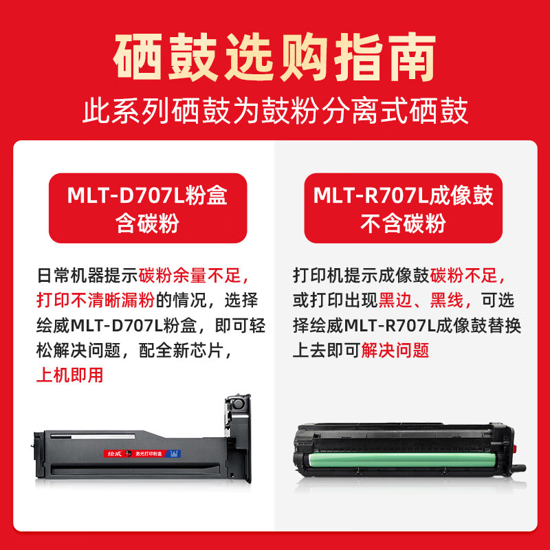 绘威 大容量粉盒MLT-D707L 支高清大图