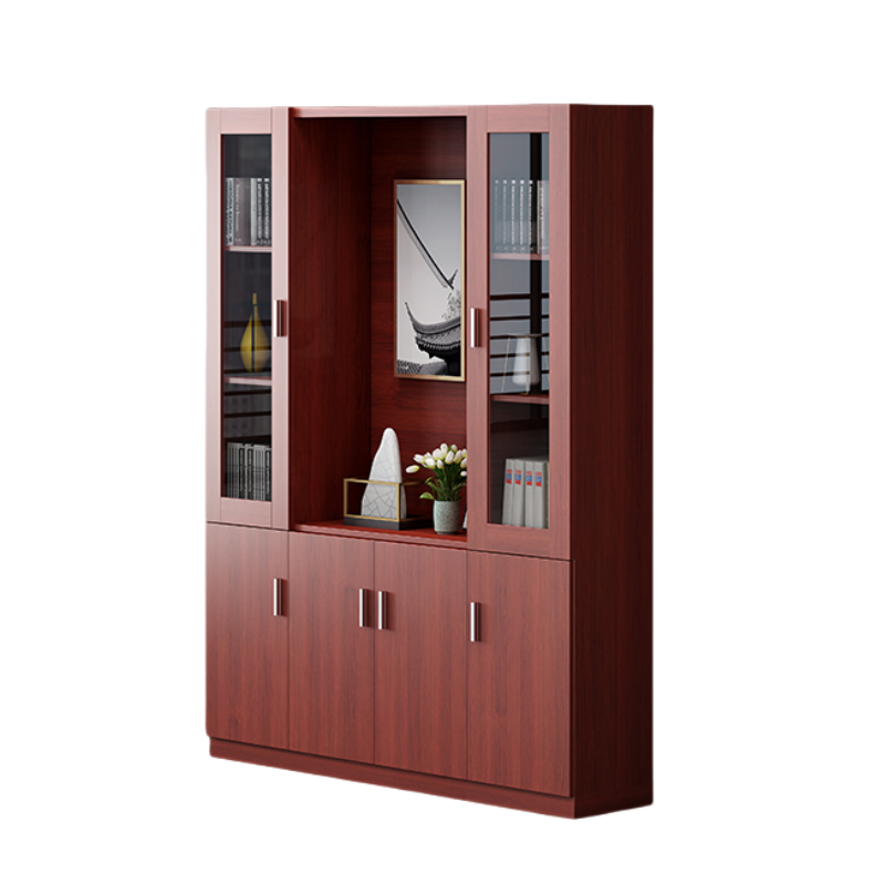 铭思达书柜四门台高清大图