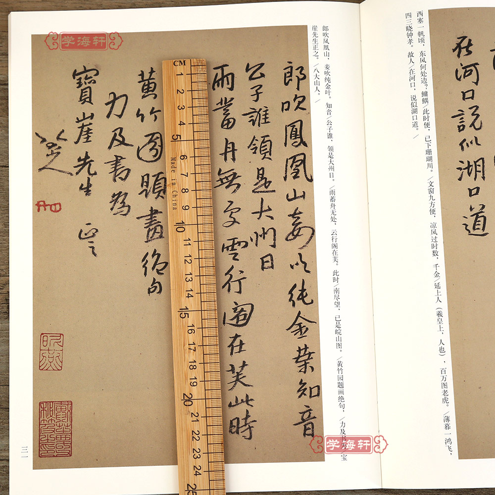 [正版]学海轩 八大山人尺牍 历代名家尺牍精粹朱耷碑帖书法作品集 朱耷名品信札墨迹书法选行书草书法碑法帖毛笔书法字帖高清大图