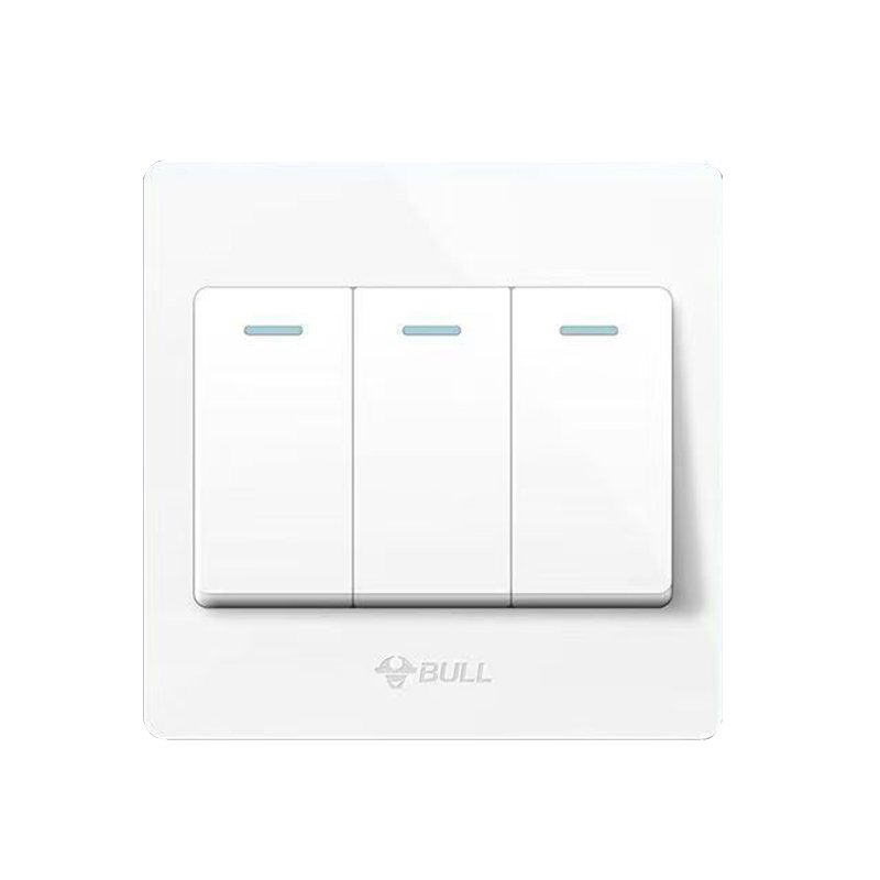 公牛开关插座面板一开五孔正品家用五孔墙壁墙上暗装g07象牙白高清大图