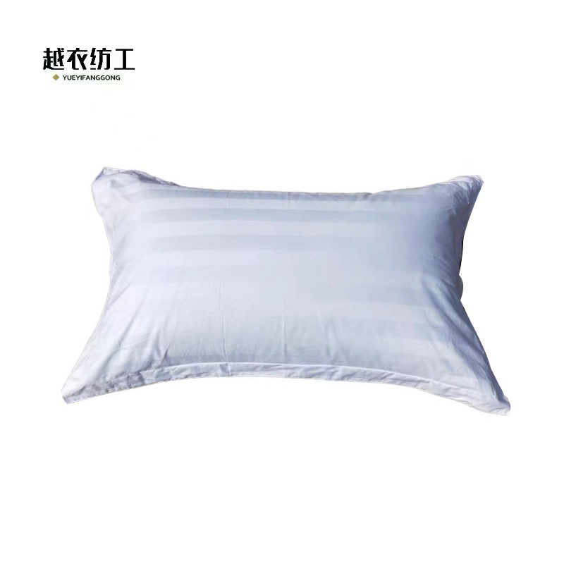 越衣纺工 cvc三公分缎条枕套 55*72cm 个高清大图