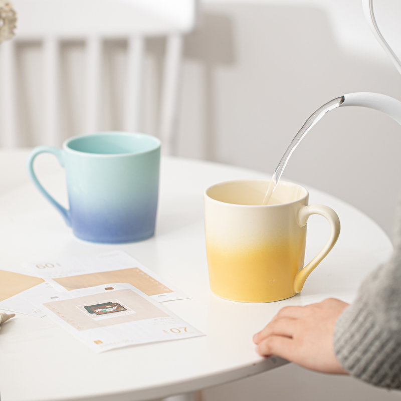 苏氏陶瓷（SUSHI CERAMICS）马克杯渐变情侣水杯对杯刷牙杯高清大图