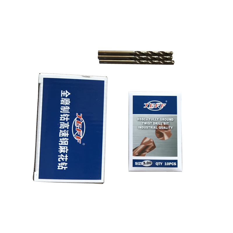JEFF 大连远东专业含钴钻头M35 不锈钢钻头 麻花钻头 5.0mm 10支