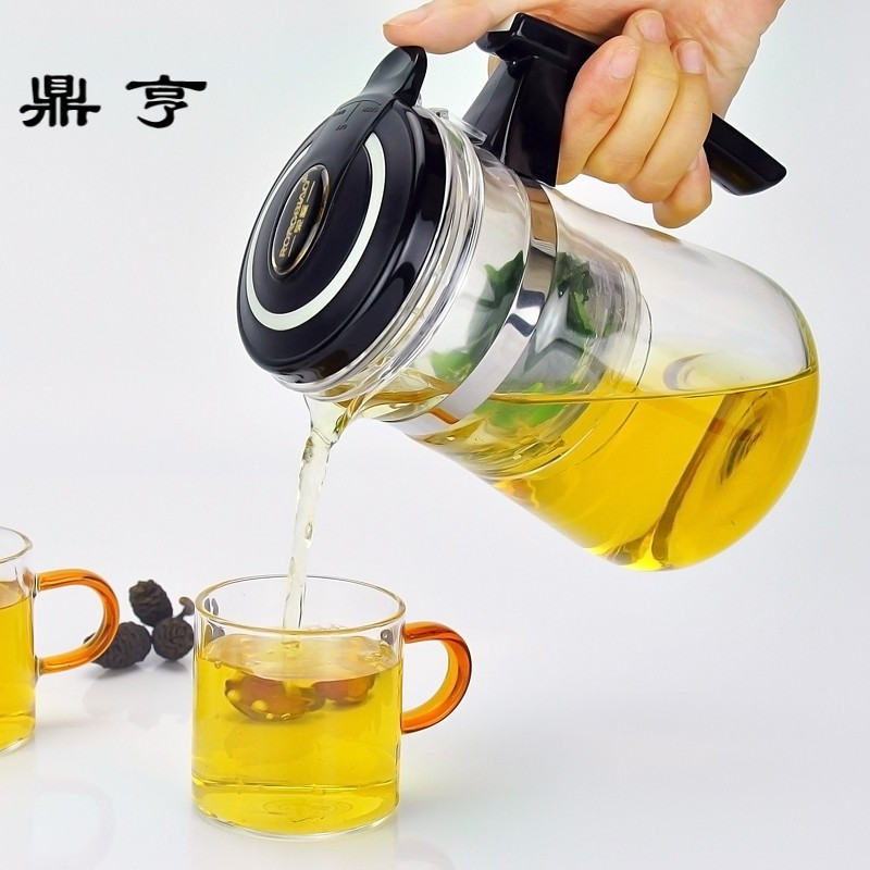 鼎亨飘逸杯玻璃茶具可拆洗过滤泡茶杯子 水滴泡茶器玲珑 保温杯