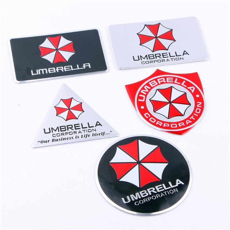 适用汽车装饰贴个性创意金属车贴划痕遮挡生化危机保护伞车身贴纸改装