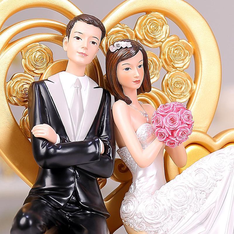 礼品之家 实用新婚礼品婚庆摆件装饰品 爱的纪念日创意结婚礼物送朋友送女朋友七夕情人节礼物