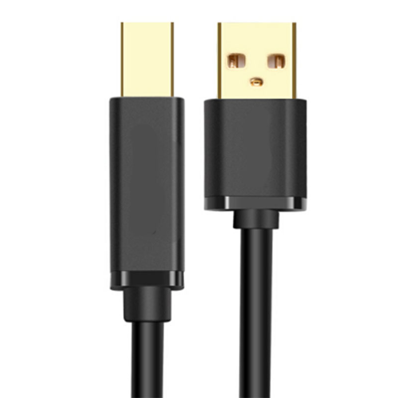 联想(Lenovo) 中控USB2.0打印机数据线 方口连接线 支持惠普佳能爱普生打印机 5米 黑色高清大图