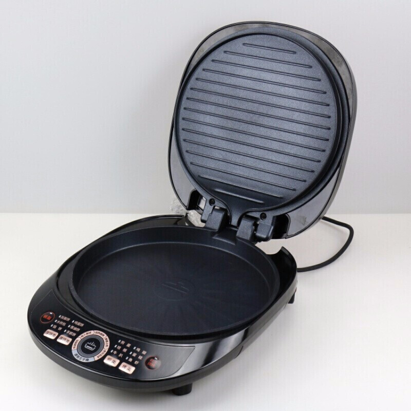 美的midea电饼铛家用双面加热煎烤机烤饼机烙饼机电烙饼锅裸粉色