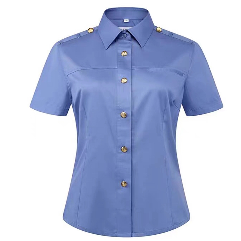 铂牛 短袖工作服衬衣 S-XXXL 件高清大图